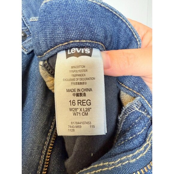 Levi's 511 Women's Knit Light Wash Blue Jeans Size 16 (28Wx28L) - NWT - Picture 11 of 12